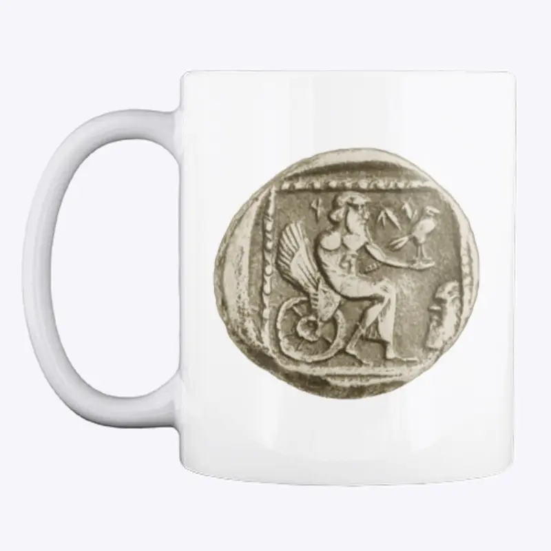 Ancient Yahweh Wheel Coin Mug